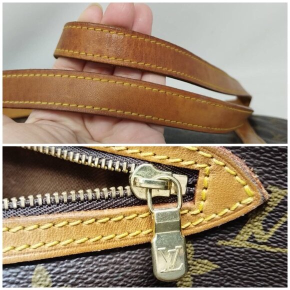 Louis Vuitton Sac Shopping Monogram Canvas Leather Tote Shoulder Bag Authentic - Picture 8 of 13